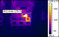 Termogram električnih kontaktov